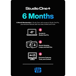 PreSonus Studio One+ 6 Month Subscription