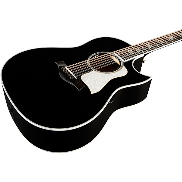 Taylor 657ce Doce Doble 12-String Grand Pacific Acoustic-Electric Guitar Black