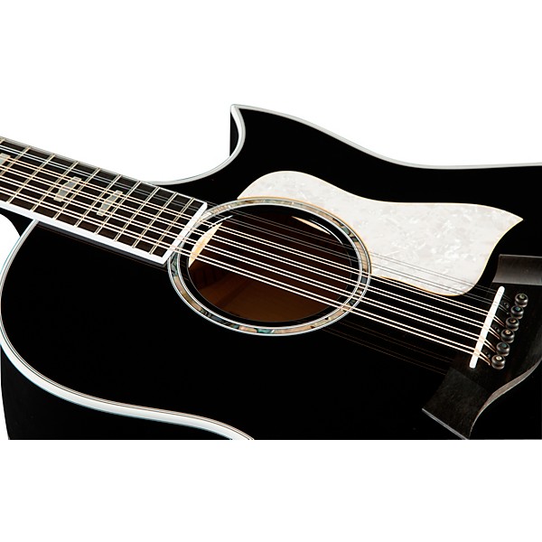 Taylor 657ce Doce Doble 12-String Grand Pacific Acoustic-Electric Guitar Black