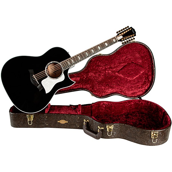 Taylor 657ce Doce Doble 12-String Grand Pacific Acoustic-Electric Guitar Black