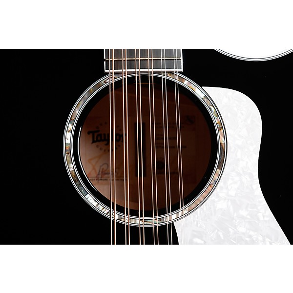 Taylor 657ce Doce Doble 12-String Grand Pacific Acoustic-Electric Guitar Black