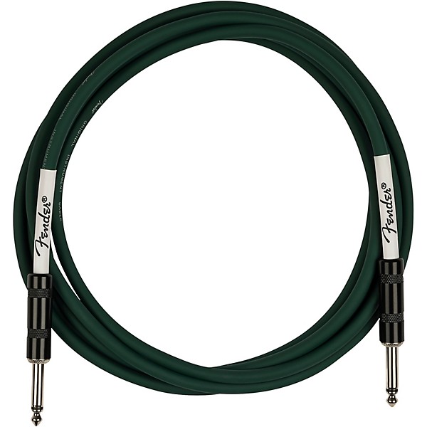 Fender Original Series Straight to Straight Instrument Cable, 2-Pack 10 ft. Sherwood Green