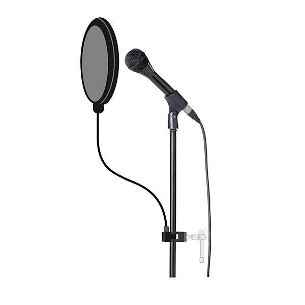 American Recorder Technologies 6" Recording Pop Filter With 12" Gooseneck and Heavy-Duty Pole Clamp