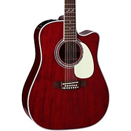 Takamine JJ325SRC 12-String John Jorgenson Signature Dreadnought Acoustic-Electric Guitar Red Satin