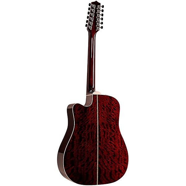 Takamine JJ325SRC 12-String John Jorgenson Signature Dreadnought Acoustic-Electric Guitar Red Satin