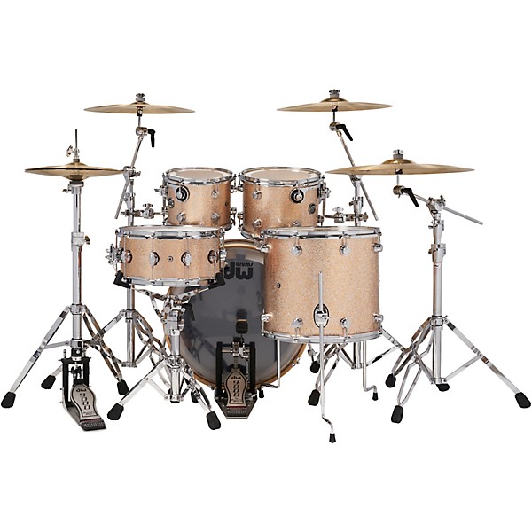 DW 5-Piece Performance Series Shell Pack with 22 in. Bass Drum and Snare Bermuda Sparkle