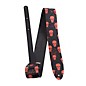 Perri's Direct to Leather Red Skulls Guitar Strap 2.5 in. thumbnail