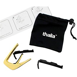 Thalia Deluxe Series Gold Guitar Capo Moon Phases on Pearl