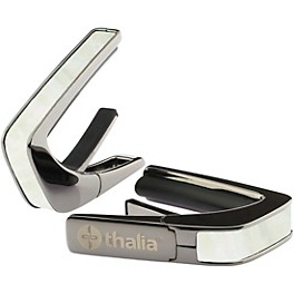 Thalia Exotic Series Black Chrome Guitar Capo Tennessee Whis... Thalia Exotic Series Black Chrome Guitar Capo Mother of Pearl