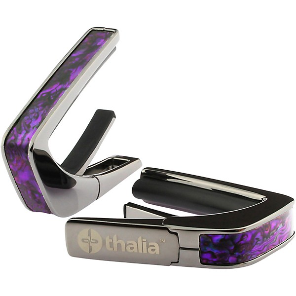 Thalia Exotic Series Black Chrome Guitar Capo Purple Paua