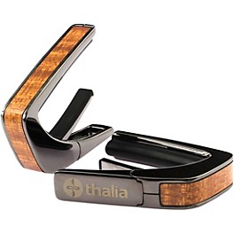 Open Box Thalia Exotic Series Black Chrome Guitar Capo Level 1 Sapele