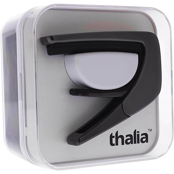 Thalia Exotic Series Black Chrome Guitar Capo AAA Hawaiian Koa Inlay