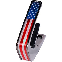 Thalia Deluxe Series Black Chrome Guitar Capo Stars & Stripes Thalia Deluxe Series Black Chrome Guitar Capo Stars & Stripes