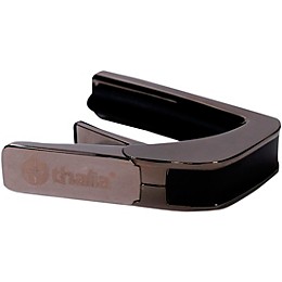 Thalia Deluxe Series Black Chrome Guitar Capo Moon Phases on Pearl