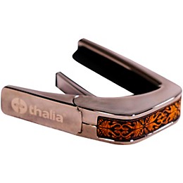 Thalia Deluxe Series Black Chrome Guitar Capo Koa Nouveau