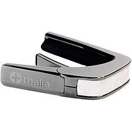 Thalia x Taylor Guitar Black Chrome Capo White Pearl W/ Black Logo