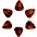 Thalia 351 Shape Rosewood Picks 1.0 mm 6 Pack Thalia 351 Shape Rosewood Picks 1.0 mm 6 Pack