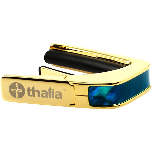 Thalia Exotic Series Gold Guitar Capo Teal Angel Wing