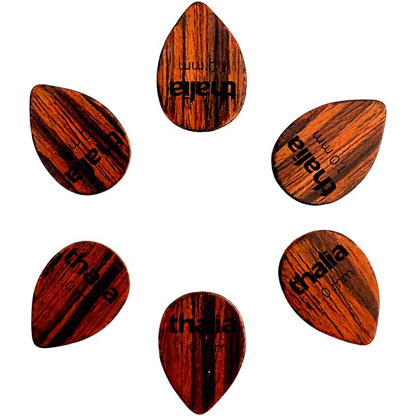 Thalia 358 Shape Rosewood Picks 1.0 mm 6 Pack