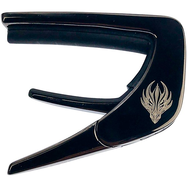Thalia Premium Series Black Chrome Guitar Capo Black Dragon Scales
