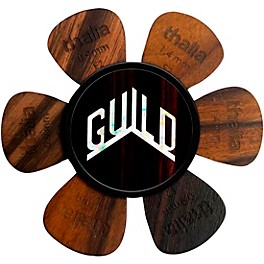 Thalia x Guild Pick Puck Pick Holder Rosewood W Pearl Logo Thalia x Guild Pick Puck Pick Holder Ebony Inked W/ Pearl Logo