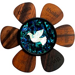 Thalia Pick Puck Pick Holder Blue Abalone with White Dove