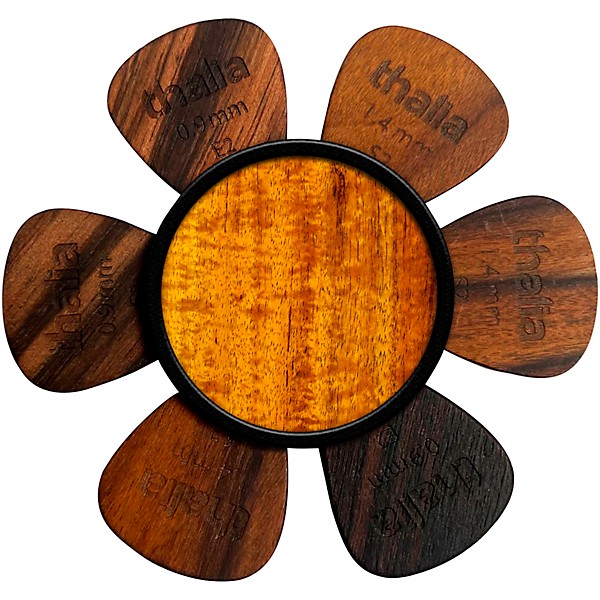 Thalia Pick Puck Pick Holder Hawaiian Koa