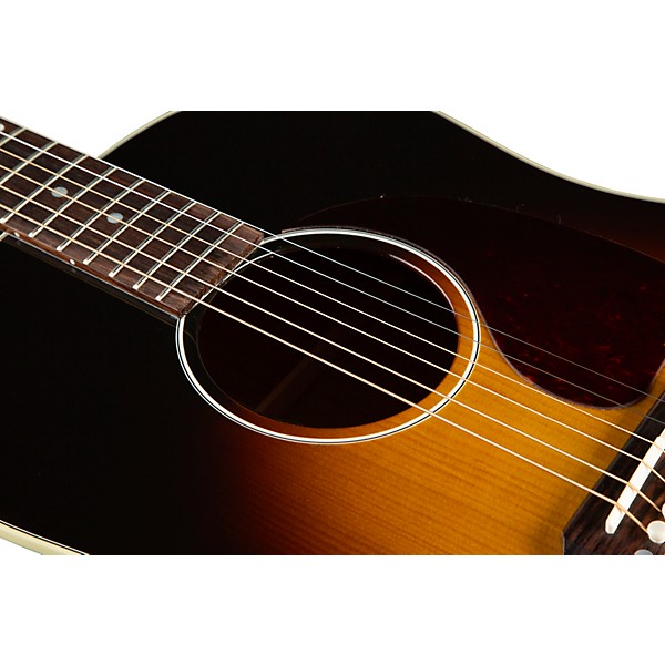 Gibson J-45 Standard Red Spruce Limited-Edition Acoustic-Electric Guitar Vintage Sunburst