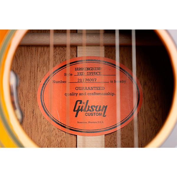 Gibson Hummingbird Original Red Spruce Limited-Edition Acoustic-Electric Guitar Heritage Cherry Sunburst