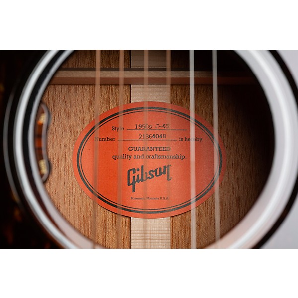 Gibson '50s J-45 Original Double Guard Limited-Edition Acoustic-Electric Guitar Vintage Sunburst