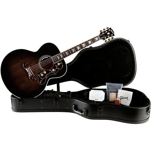 Gibson SJ-200 Standard 3A Flame Limited-Edition Acoustic-Electric Guitar Cobra Burst