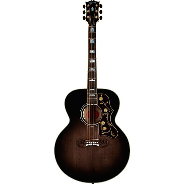 Gibson SJ-200 Standard 3A Flame Limited-Edition Acoustic-Electric Guitar Cobra Burst