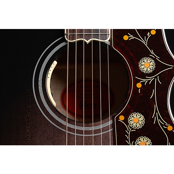 Gibson SJ-200 Standard 3A Flame Limited-Edition Acoustic-Electric Guitar Cobra Burst