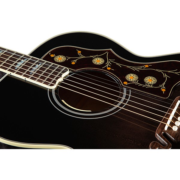 Gibson SJ-200 Standard 3A Flame Limited-Edition Acoustic-Electric Guitar Cobra Burst