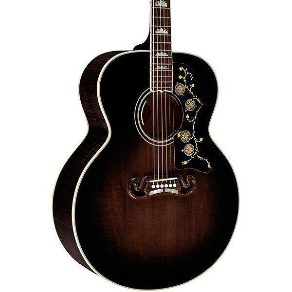 Gibson SJ-200 Standard 5A Flame Limited-Edition Acoustic-Electric Guitar Cobra Burst