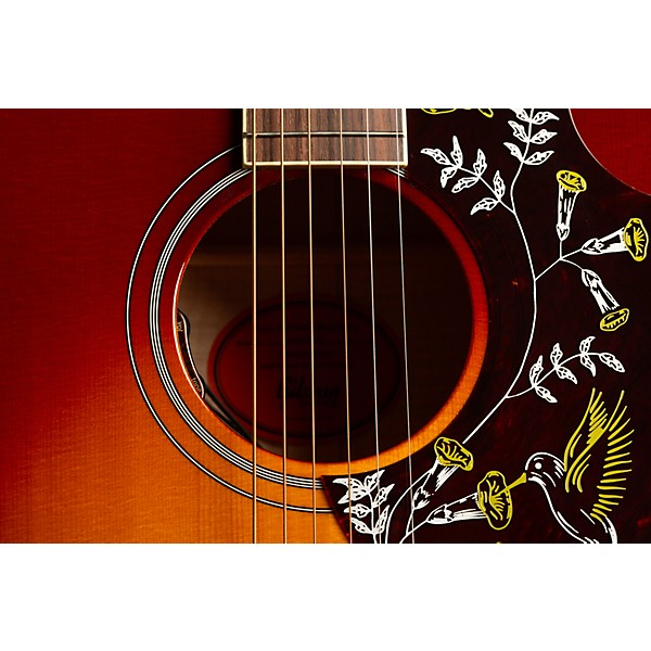 Gibson Hummingbird Standard 5A Flame Limited-Edition Acoustic-Electric Guitar Autumn Burst