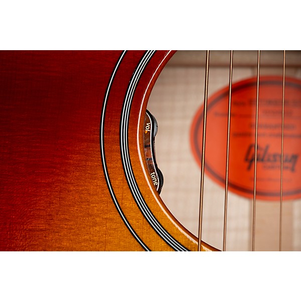 Gibson Hummingbird Standard 5A Flame Limited-Edition Acoustic-Electric Guitar Autumn Burst