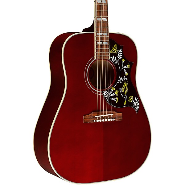 Gibson Hummingbird Standard 3A Quilt Limited-Edition Acoustic-Electric Guitar Wine Red