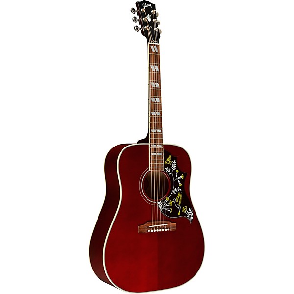 Gibson Hummingbird Standard 3A Quilt Limited-Edition Acoustic-Electric Guitar Wine Red