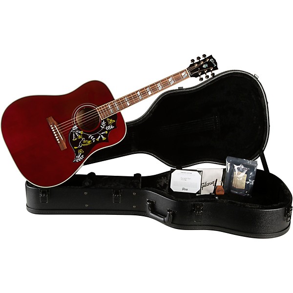 Gibson Hummingbird Standard 3A Quilt Limited-Edition Acoustic-Electric Guitar Wine Red