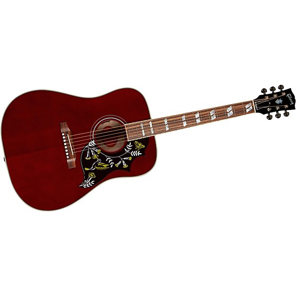 Gibson Hummingbird Standard 3A Quilt Limited-Edition Acoustic-Electric Guitar Wine Red