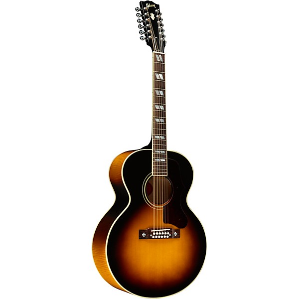 Gibson J-185 12-String Limited-Edition Acoustic-Electric Guitar Vintage Sunburst