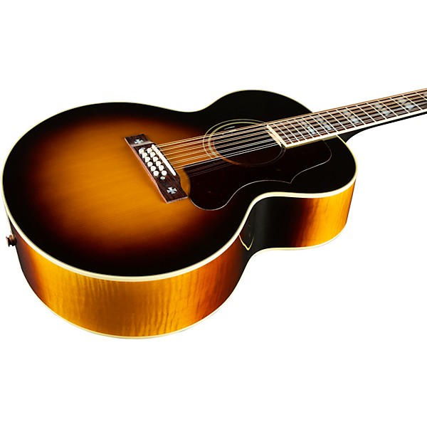 Gibson J-185 12-String Limited-Edition Acoustic-Electric Guitar Vintage Sunburst