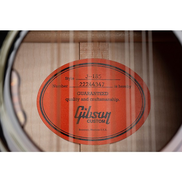 Gibson J-185 12-String Limited-Edition Acoustic-Electric Guitar Vintage Sunburst