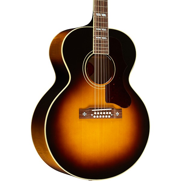 Gibson J-185 12-String Limited-Edition Acoustic-Electric Guitar Vintage Sunburst