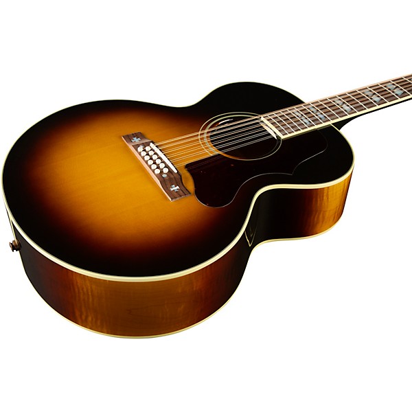 Gibson J-185 12-String Limited-Edition Acoustic-Electric Guitar Vintage Sunburst