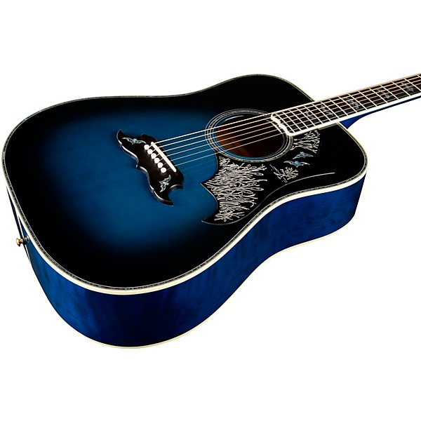 Gibson Bats in Flight Limited-Edition Acoustic-Electric Guitar Midnight Edge Burst