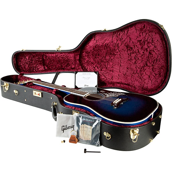 Gibson Bats in Flight Limited-Edition Acoustic-Electric Guitar Midnight Edge Burst