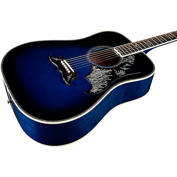 Gibson Bats in Flight Limited-Edition Acoustic-Electric Guitar Midnight Edge Burst