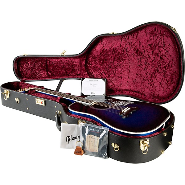 Gibson Bats in Flight Limited-Edition Acoustic-Electric Guitar Midnight Edge Burst